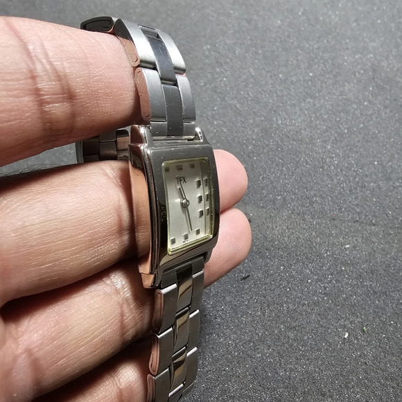 TFX By Bulova Ladies Quartz Watch Silver Tone Rectangle Date Just Dial Working s - Picture 10 of 10